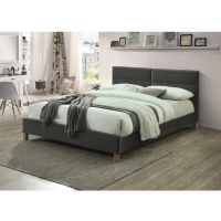 SIGNAL - SIERRA VELVET Łóżko 160x200 | Szare Tapicerka 150