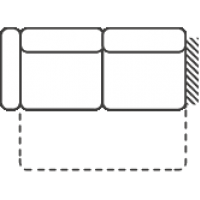 FENIKS MEBLE - LORENZO Sofa 2,5FL z funkcją spania lewa