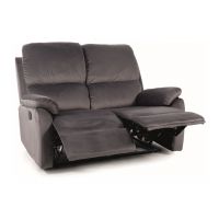 SIGNAL - SPENCER 2 Velvet Sofa 2-osobowa rozkładana | Tkanina | Szary Bluvel 14 | z MR