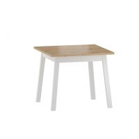 FURNITEX - ST14-FX Stół rozkładany | 90x90(125) | dąb artisan/biały | DOSTEPNY OD REKI