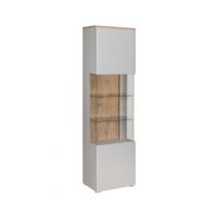 Bydgoskie Meble - SAMBUCA Witryna 1D P/L | 24ZEMZ05 | Szary/Dąb coast Evoke