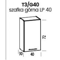 LIVEO - TIFFANY Szafka T3/G40 | Górna 40