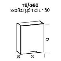 LIVEO - TIFFANY Szafka T8/G60 | Górna 60