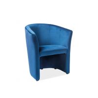 SIGNAL - TM-1 Velvet Fotel | Tkanina aksamit | Granatowy Bluvel 86 | z PL