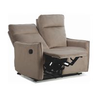 SIGNAL - TRAVIS 2 Velvet Sofa 2-osobowa rozkładana | Tkanina | Ciemny beż 40 | z MR