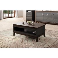 Bydgoskie Meble - TISARO Stolik kawowy | 24Z3LJ99 | antracyt połysk