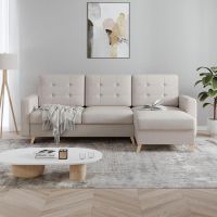 Mars Meble - VEGAS CREME Narożnik z funkcją i pojemnikiem | VELO 622 | PROMOCJA