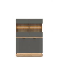 LIVEO - MILTON ML04 WITRYNA NISKA | SZARY