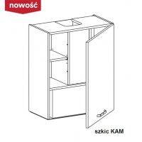 KAM - KAMMONO Szafka WP3C60.1/71 | Górna do szafek o wys. 71 cm | Z okapem | Front nowoczesny P2