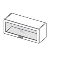 LAYMAN - NAVIA Szafka WWO 4/47 kuchenna 40 cm górna otwierana do góry witrynowa