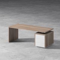 BIURO SERWIS - Z-BOX Biurko z pomocnikiem Z-204 | front - akryl (połysk)