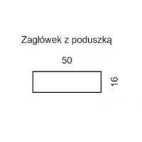 Bydgoskie Meble - ALEXANDRIA Zagłówek z poduszką