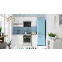 LIVEO - TIFFANY Kuchnia T35A/180 | Zestaw na 180 cm | Biały połysk