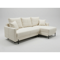 MEBLE BEST - ZOYA Narożnik z funkcją spania i pojemnikiem na pościel