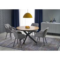 HALMAR - ACORD Stół rozkładany 120-200x75 | naturalny/czarny