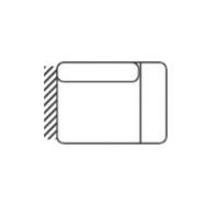 FENIKS MEBLE - ALISON Otomana mała OTMR prawa | Z pojemnikiem