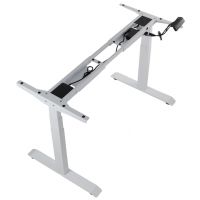 STEMA - PRATO Stelaż 04-3T/W | Elektrycznie Podnoszony | Dwusilnikowy | Wysokość 59-123,5 cm | Biały