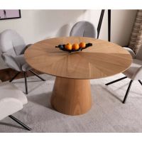 SIGNAL - ANGEL Stoł fi 120cm | Dąb