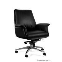 UNIQUE MEBLE - APUS M Fotel Obrotowy 2008C-HL | Skóra Naturalna