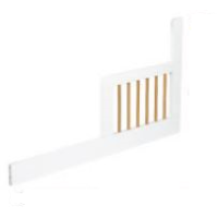 KLUPŚ - IDA Barierka do łóżeczka 120×60 | biel-buk