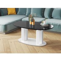 HUBERTUS - BARLETTA Ławostół | Czarny połysk | Biały połysk | Biały połysk