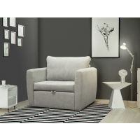 Mars Meble - BELLA I JASNY POPIEL Sofa z funkcją spania i pojemnikiem PROMOCJA