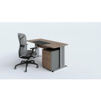 AMS Meble Biurowe - AGAT Biurko BA1 | Na Stelażu Metalowym | 120x70 cm