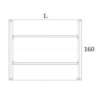AMS Meble Biurowe - EVENT Biurko BV22 Na Stelażu Metalowym | 160x160 cm | 2-osobowe | Wolnostojące