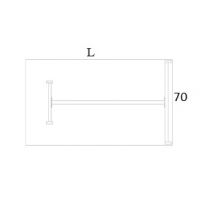 AMS Meble Biurowe - EVENT Biurko BV7 Na Stelażu Metalowym | 140x70 cm | 1-osobowe | Podporowe