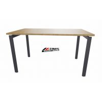 AMS Meble Biurowe - EVENT PLUS Biurko BV3+ Na Stelażu Metalowym | 160x70 cm | 1-osobowe | Wolnostojące | Z Dystansem 1 cm