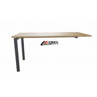 AMS Meble Biurowe - EVENT PLUS Biurko BV7+ Na Stelażu Metalowym | 140x70 cm | 1-osobowe | Podporowe | Z Dystansem 1 cm