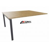 AMS Meble Biurowe - EVENT PLUS Biurko BV18+ Na Stelażu Metalowym | 180x160 cm | 2-osobowe | Podporowe | Z Dystansem 1 cm