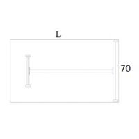 AMS Meble Biurowe - OMIX Biurko BO8 | Na Stelażu Metalowym | 160x70 cm | 1-osobowe | Podporowe