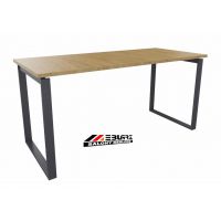 AMS Meble Biurowe - OMIX PLUS Biurko BO1+ | Na Stelażu Metalowym | 120x70 cm | 1-osobowe | Wolnostojące | Z Dystansem 1 cm