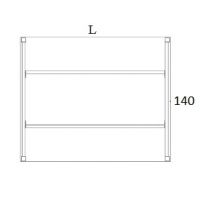 AMS Meble Biurowe - STAND Biurko BS19 Na Stelażu Metalowym | 140x140 cm | 2-osobowe | Wolnostojące