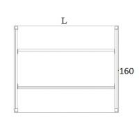 AMS Meble Biurowe - STAND Biurko BS22 Na Stelażu Metalowym | 160x160 cm | 2-osobowe | Wolnostojące