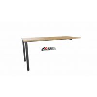 AMS Meble Biurowe - STAND PLUS Biurko BS7+ Na Stelażu Metalowym | 140x70 cm | 1-osobowe | Podporowe | Z Dystansem 1 cm