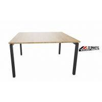 AMS Meble Biurowe - STAND PLUS Biurko BS20+ Na Stelażu Metalowym | 160x140cm | 2-osobowe | wolnostojące | Z Dystansem 1 cm