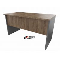 AMS Meble Biurowe - WOOD R Biurko BWR6 | Na Stelażu Płytowym | 140x80 cm | 1-osobowe | Wolnostojące | Bez nawisów