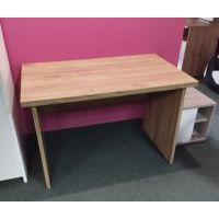 AMS Meble Biurowe - WOOD Biurko BW1/n Na Stelażu Płytowym | 115x70 cm | Dąb craft | DOSTĘPNE OD RĘKI