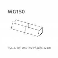 LAYMAN - BRIKS WG150 | Moduł poziomy z frontem | Otwierany w górę