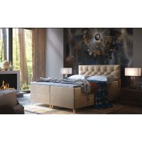 Forte - CABO Łóżko kontynentalne z pojemnikiem | 180x200