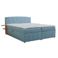 Mars Meble - CAIRO Łóżko kontynentalne z pojemnikiem | 140x200 | Materac Bonell | Topper