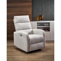 HALMAR - CARINIO Fotel z funkcją elektrycznego rozkładania | jasny beżowy