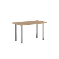 FURNITEX - ST(B)-FX Stół 67x128 | dąb złoty craft | nogi (I) chrom