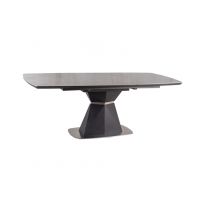 SIGNAL - CORTEZ CERAMIC Stół | Szary efekt marmuru | Antracyt mat