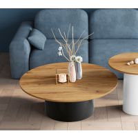 HUBERTUS - CORTO LAMI Ława 100 | Blat Dąb Pradawny | Czarny połysk