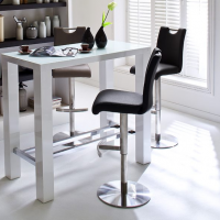 MC AKCENT - ALESI Hoker | Obrót siedziska | Ekoskóra Czarna | ALESIEPS