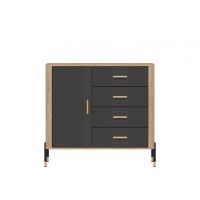 LIVEO - DANTE DT08 KOMODA | ANTRACYT MAT