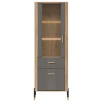 LIVEO - DANTE DT13 WITRYNA L/P | SZARY MAT